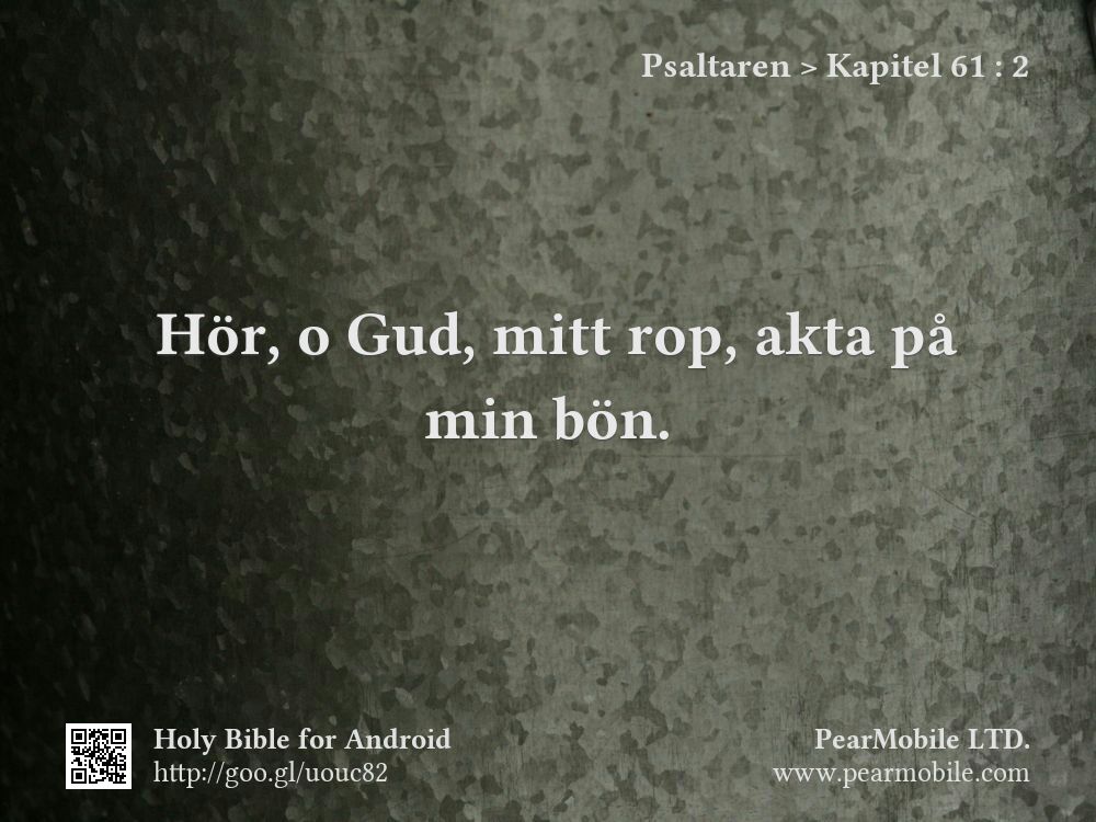 Psaltaren, Kapitel 61:2
